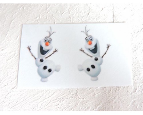 Термонаклейка "Олаф" высота - 2,5 см (пара)