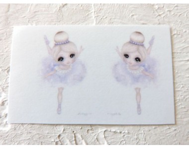 Термонаклейка "Балерина" высота - 2,5 см (пара)